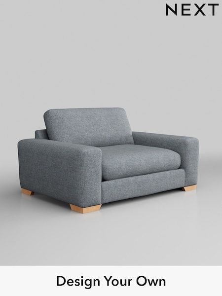 Chunky Weave/Dark Blue Houghton Deep Relaxed Sit (AM7275) | £1,225