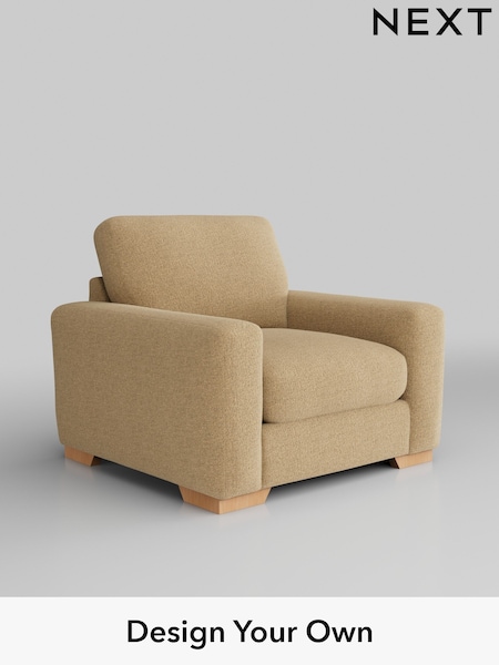 Chunky Chenille/Mid Camel Brown Houghton Deep Relaxed Sit (AM7283) | £925