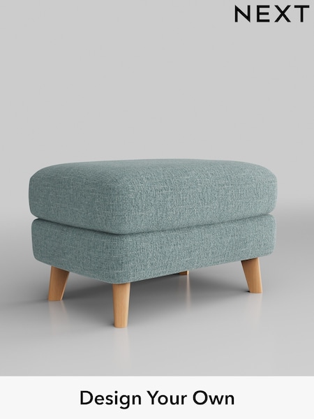 Chunky Chenille/Light Teal Green Parker Buttoned Back (AM7292) | £425