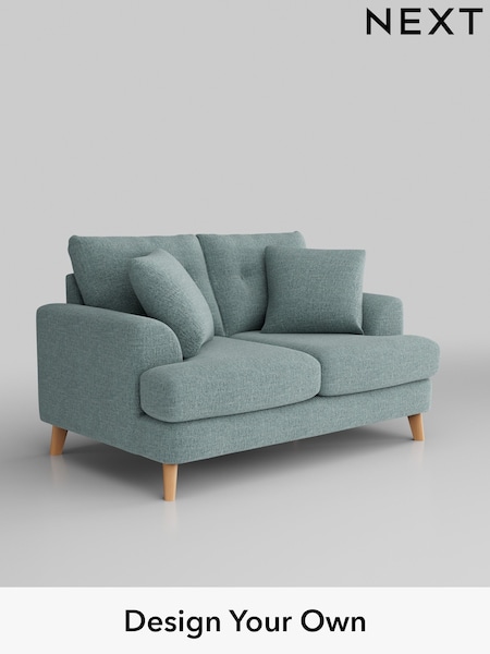 Chunky Chenille/Light Teal Green Parker Buttoned Back (AM7292) | £1,225