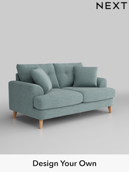 Chunky Chenille/Light Teal Green Parker Buttoned Back (AM7292) | £1,325