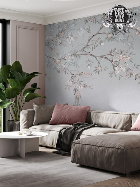 Art For The Home Blue Blossom Trail Fixed Size 3M Mural (AM7324) | £195