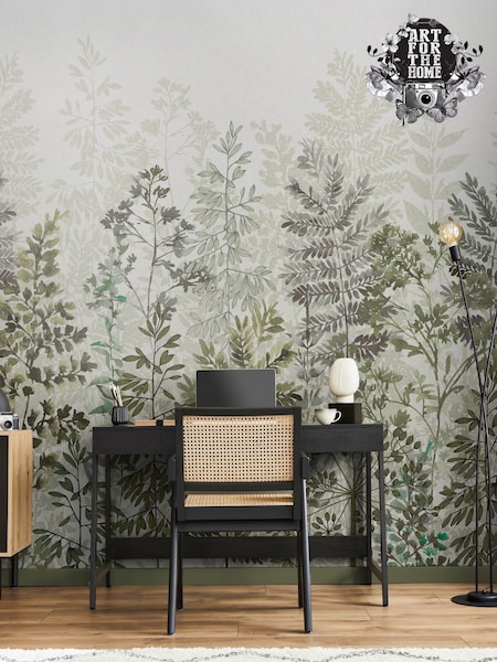 Art For The Home Sage Leaf Silhouette Fixed Size 3M Mural (AM7339) | £195
