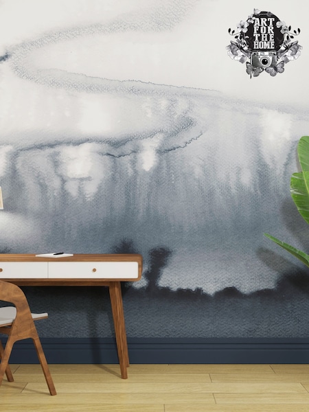Art For The Home Navy Watercolour Landscape Fixed Size 4M Mural (AM7360) | £240
