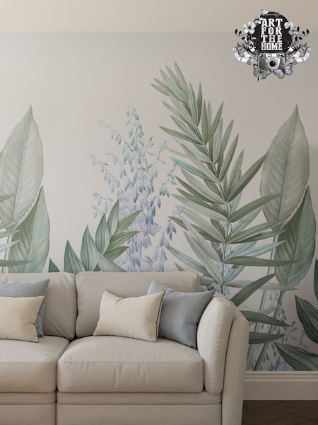 Art For The Home Blue Flora & Fauna Fixed Size 2M Mural (AM7365) | £120