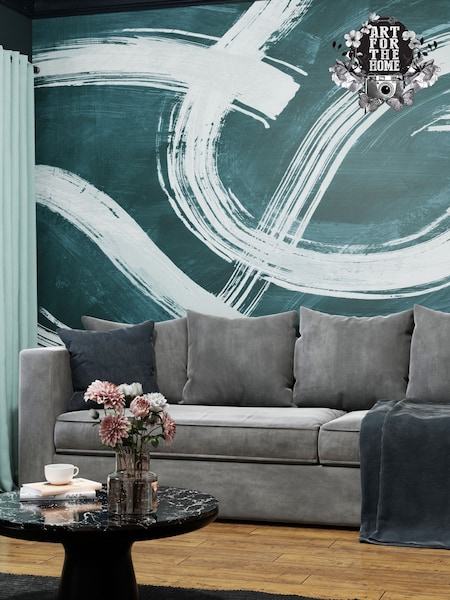 Art For The Home Teal Expression Fixed Size 3M Mural (AM7388) | £195