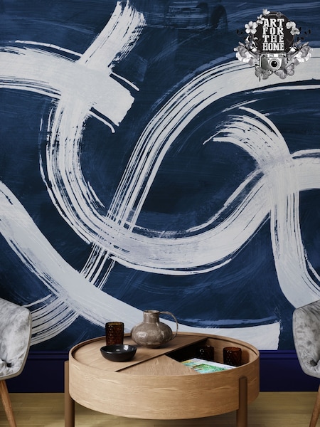 Art For The Home Navy Expression Fixed Size 3M Mural (AM7395) | £195