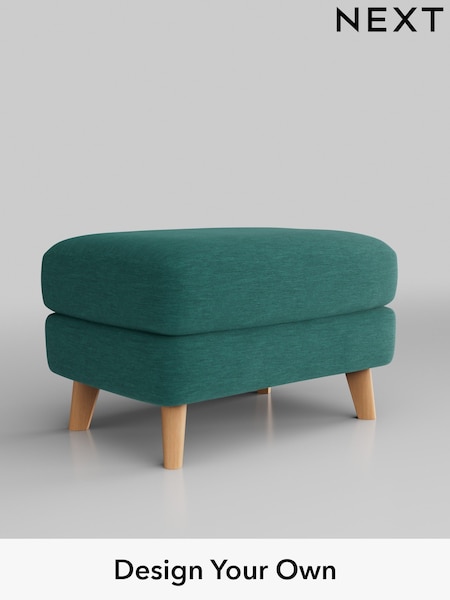 Fine Chenille Easy Clean/Dark Juniper Green Parker Buttoned Back (AM7403) | £425