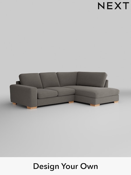 Fine Chenille Easy Clean/Dark Smoke Grey Houghton Deep Sit (AM7411) | £2,099