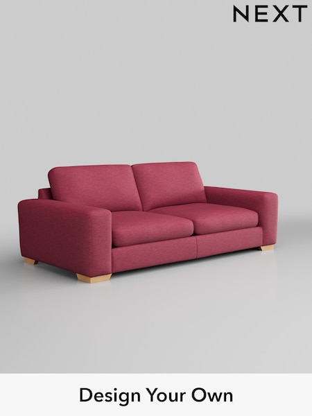 Fine Chenille Easy Clean/Mid Raspberry Pink Houghton Deep Sit (AM7417) | £1,475