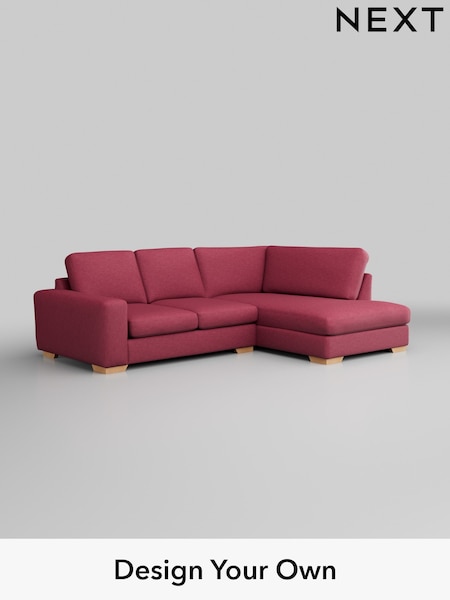 Fine Chenille Easy Clean/Mid Raspberry Pink Houghton Deep Sit (AM7417) | £2,099