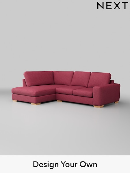 Fine Chenille Easy Clean/Mid Raspberry Pink Houghton Deep Sit (AM7417) | £2,099