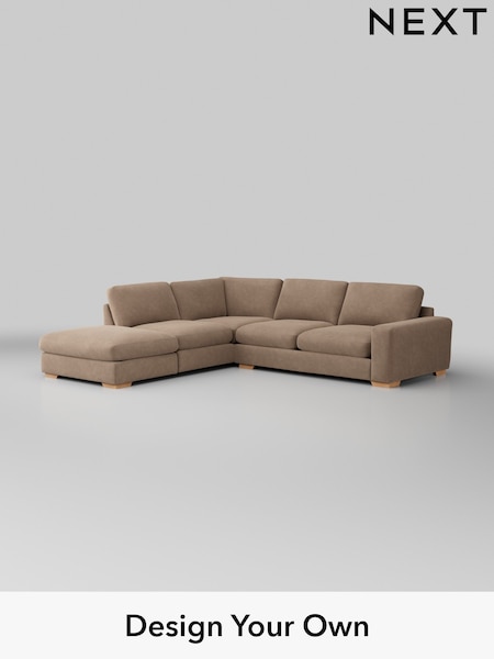 Luxe Chenille/Mid Natural Houghton Deep Relaxed Sit (AM7428) | £2,775