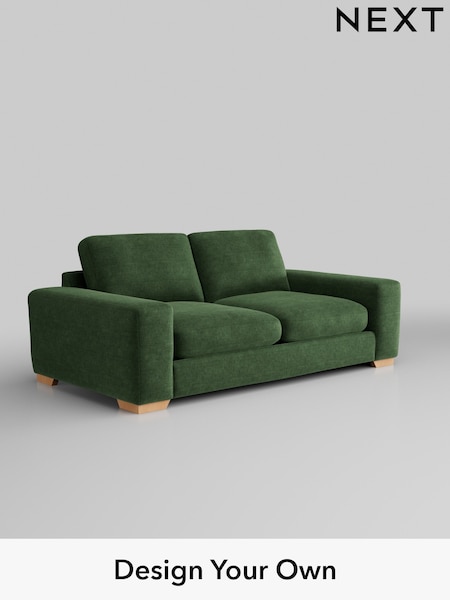 Luxe Chenille/Dark Green Houghton Deep Relaxed Sit (AM7431) | £1,550