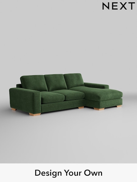 Luxe Chenille/Dark Green Houghton Deep Relaxed Sit (AM7431) | £2,275