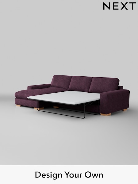 Plush Chenille/Dark Plum Purple Houghton Deep Relaxed Sit (AM7438) | £2,825