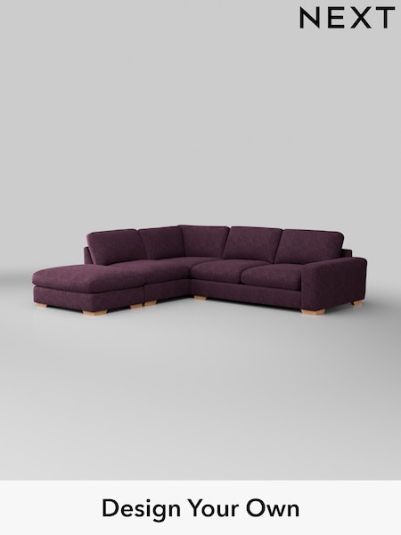 Plush Chenille/Dark Plum Purple Houghton Deep Relaxed Sit (AM7438) | £2,675