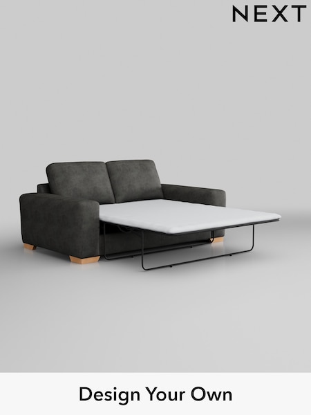 Monza Faux Leather Easy Clean/Dark Grey Houghton Deep Relaxed Sit (AM7439) | £1,525