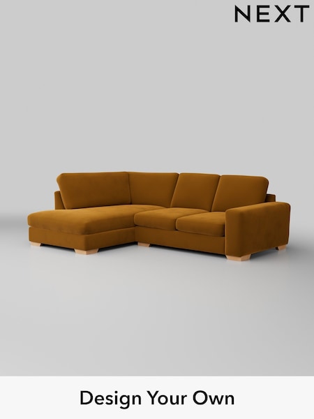 Plush Velvet Easy Clean/Mustard Yellow Houghton Deep Sit (AM7484) | £2,099