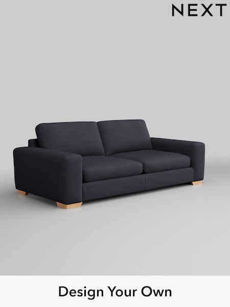 Tweedy Blend Easy Clean/Dark Slate Blue Houghton Deep Sit (AM7514) | £1,350