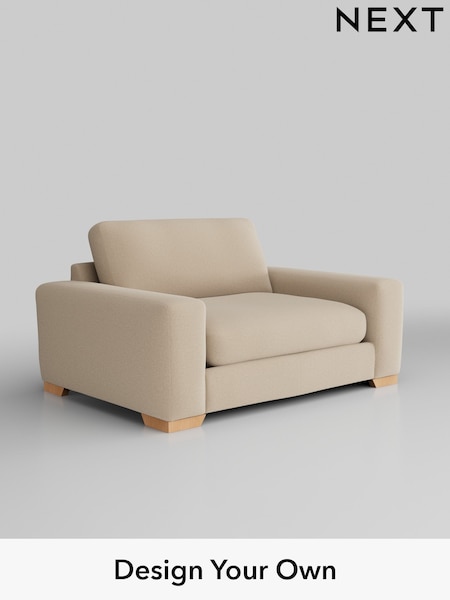 Tweedy Blend Easy Clean/Light Sand Beige Houghton Deep Relaxed Sit (AM7515) | £1,099