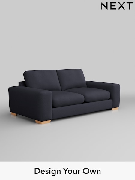 Tweedy Blend Easy Clean/Dark Slate Blue Houghton Deep Relaxed Sit (AM7518) | £1,299