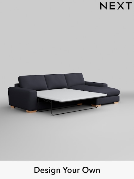 Tweedy Blend Easy Clean/Dark Slate Blue Houghton Deep Relaxed Sit (AM7518) | £2,675