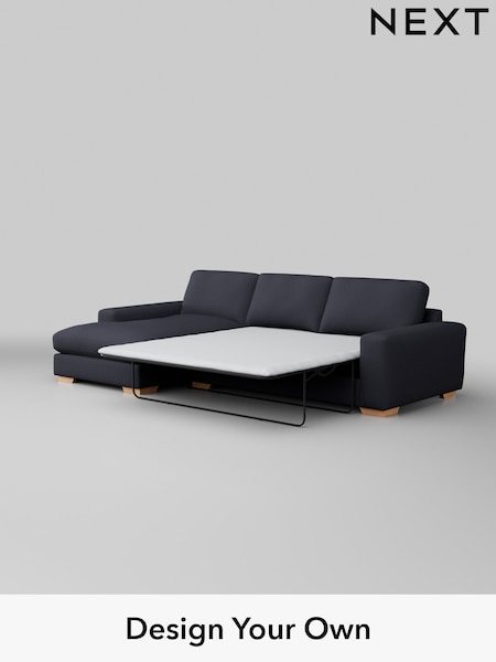 Tweedy Blend Easy Clean/Dark Slate Blue Houghton Deep Relaxed Sit (AM7518) | £2,675