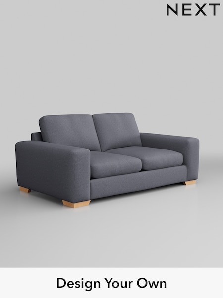 Tweedy Blend Easy Clean/Mid Slate Blue Houghton Deep Sit (AM7519) | £1,150