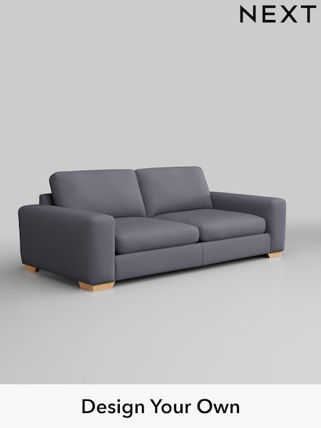 Tweedy Blend Easy Clean/Mid Slate Blue Houghton Deep Sit (AM7519) | £1,350