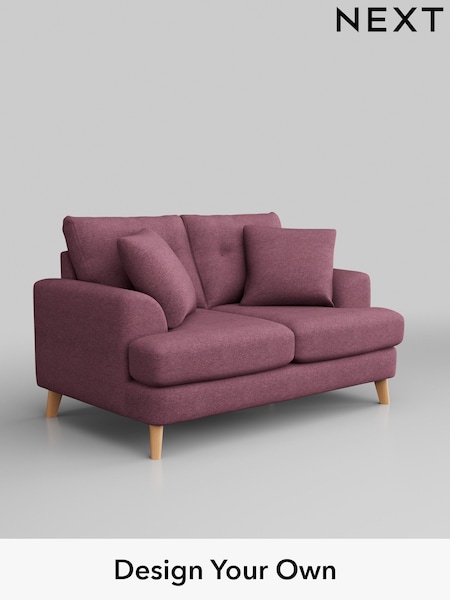 Tweedy Blend Easy Clean/Mid Mulberry Purple Parker Buttoned Back (AM7528) | £1,099