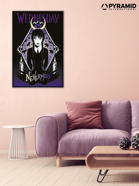 Pyramid International Purple Wednesday Raven Framed Maxi Poster (AM7541) | £30