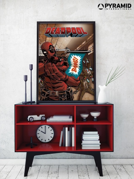 Pyramid International Red Deadpool Bang Framed Maxi Poster (AM7543) | £30