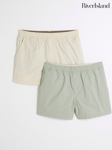 River Island Natural Core Swim Shorts Multipack (AM7921) | £40