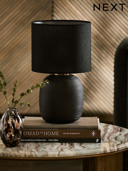 Black Hadleigh Rechargeable Touch Wireless Table Lamp (AM7959) | £48