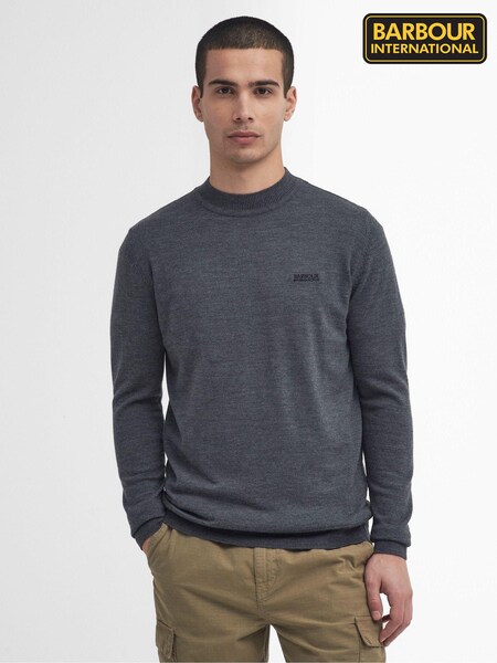 Barbour® International Grey Merlin Turtle Jumper (AM8020) | £100