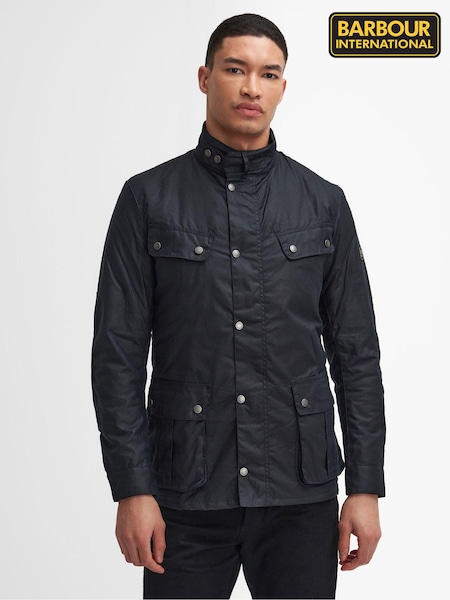 Barbour® International Blue Tourer Duke Wax Jacket (AM8057) | £259