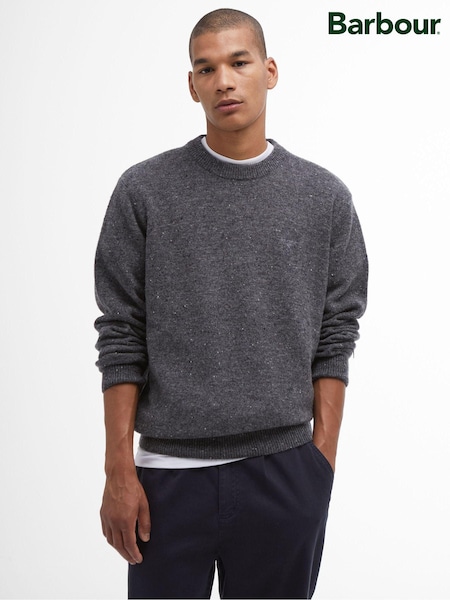 Barbour® Grey Tainsbury Crew Jumper (AM8076) | £80
