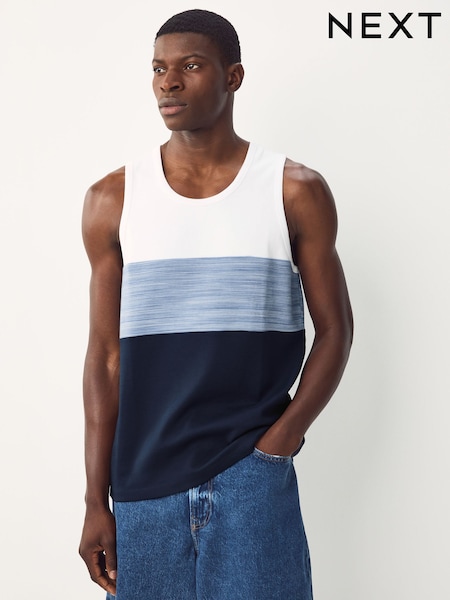 Blue Colour Block Vest (AM8079) | £18