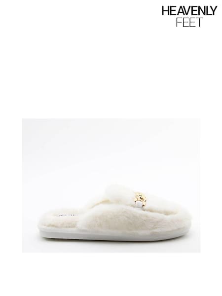 Heavenly Feet Winter Swan Slippers (AM8172) | £20