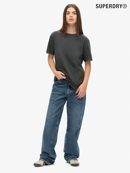 Superdry Grey Oversized Classic Essential 100% Cotton T-Shirt (AM8195) | £23