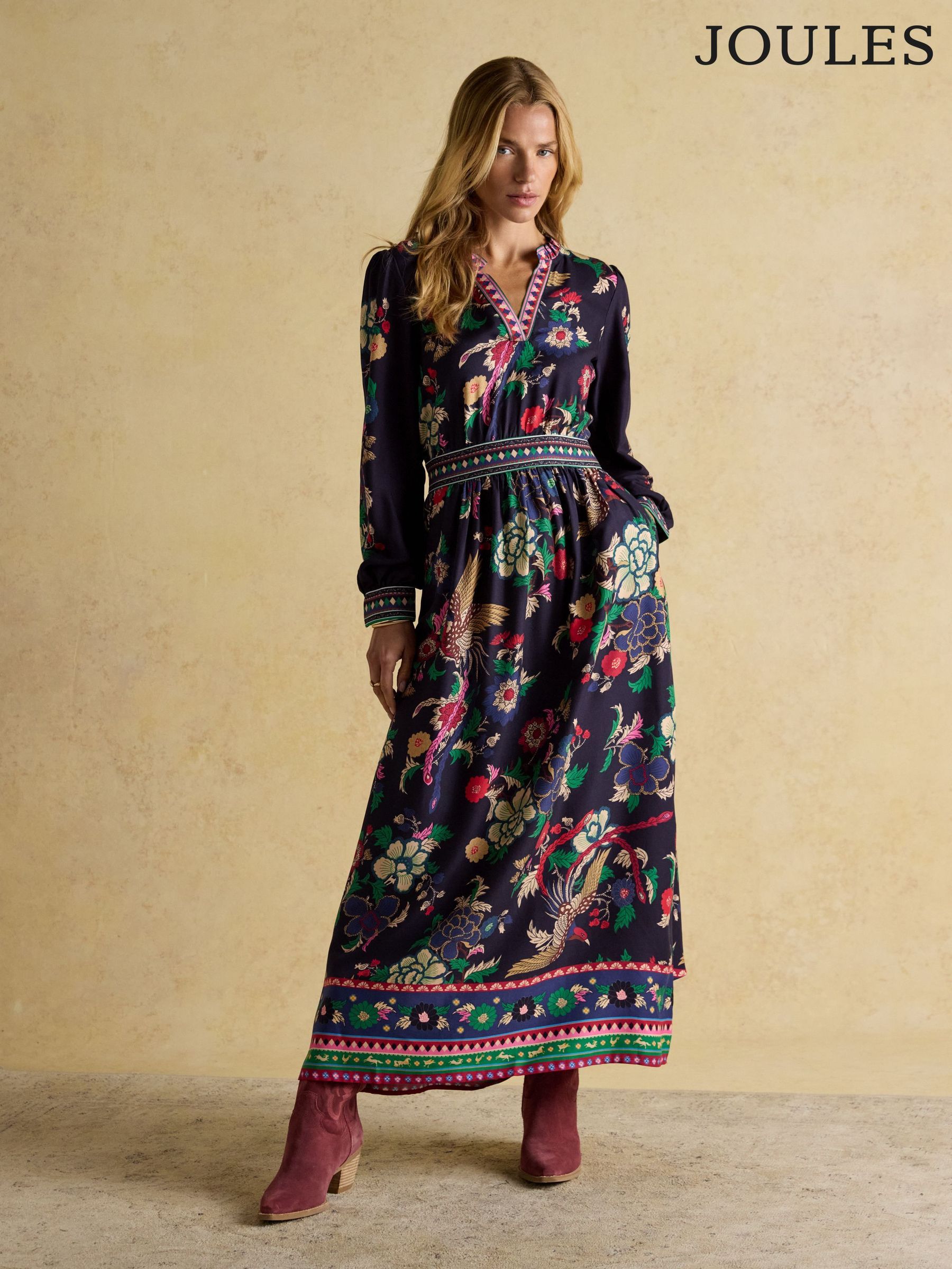 herlipto ウィンターフローラルドレス herlipto winter floral long