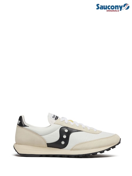 Saucony Mens White/Black 80 Trainers (AM8455) | £85