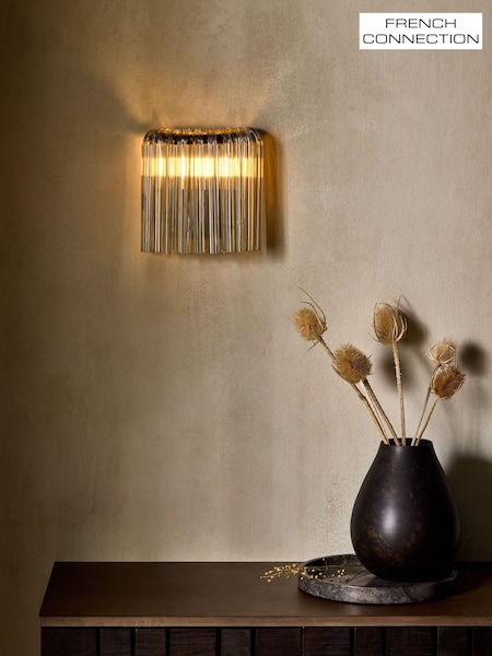 French Connection Clear Sunaha Wall Light (AM8507) | £95