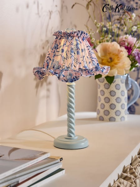 Cath Kidston Blue Barley Twist Table Lamp (AM8529) | £55