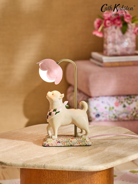 Cath Kidston Pink/Cream Biggles The Dog Table Lamp (AM8533) | £70