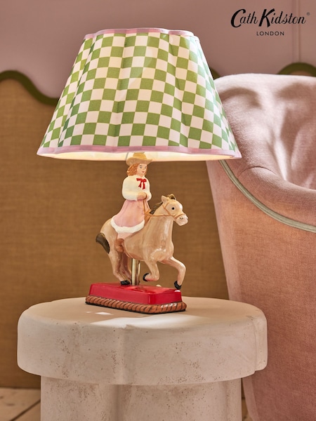 Cath Kidston Green/Ecru Dolly the Dreamer Cowgirl Table Lamp (AM8534) | £95