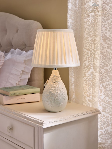 Shabby Chic by Rachel Ashwell® Cream Eloise Ceramic Table Lamp (AM8535) | £59
