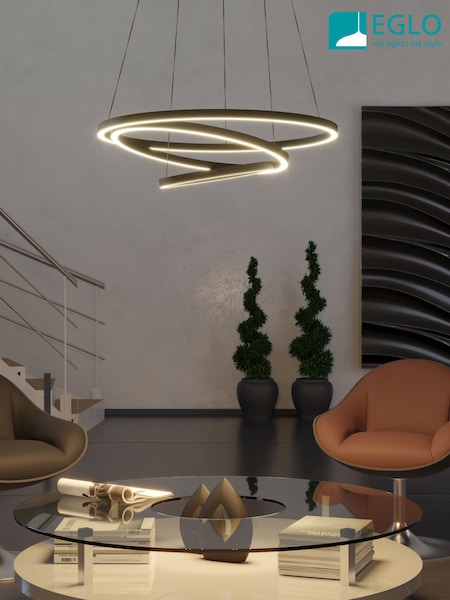 Eglo Black Lobinero-z Pendant Ceiling Light (AM8601) | £232