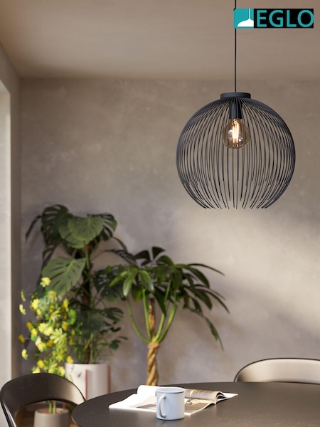 Eglo Black Venezuela Steel Pendant Ceiling Light (AM8608) | £85